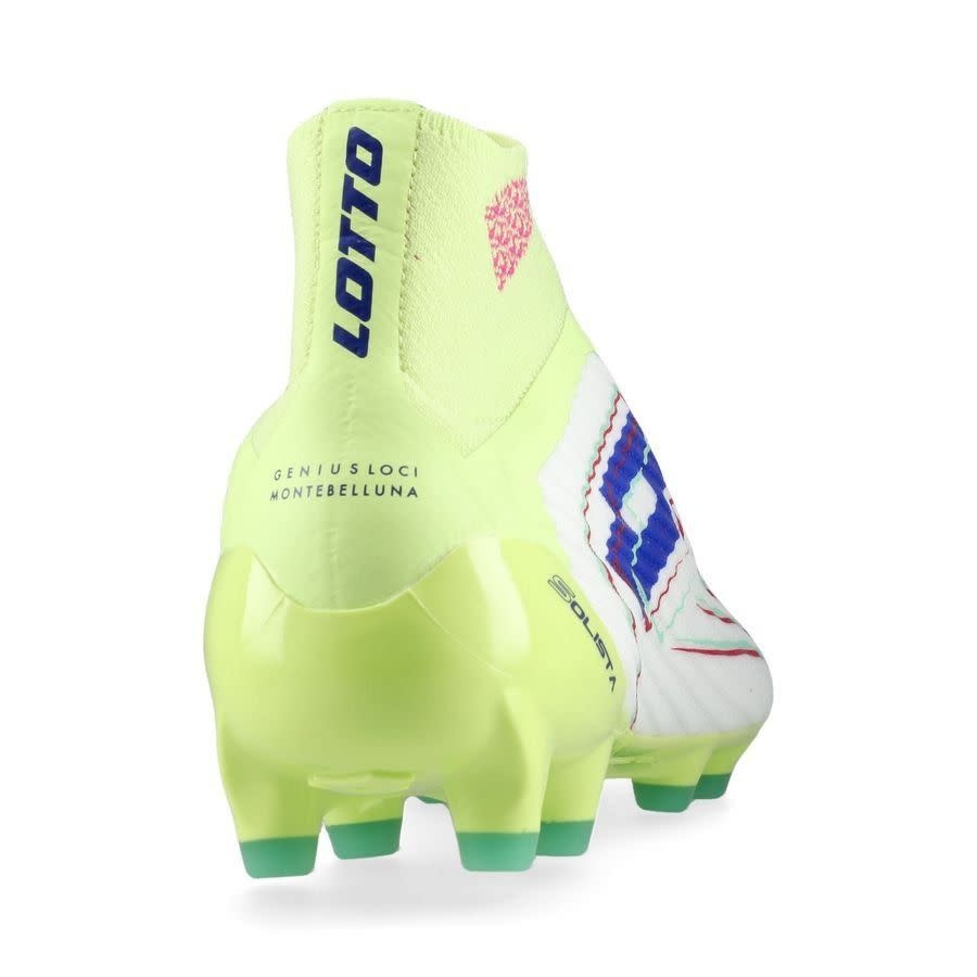 Lotto Solista 100 VIII FG / MG Soccer Shoes - Sunny Lime/Surf /White
