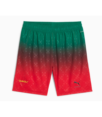 Puma Puma AC Milan x Off White 2025 Authentic Home Shorts - Red/Black/Green