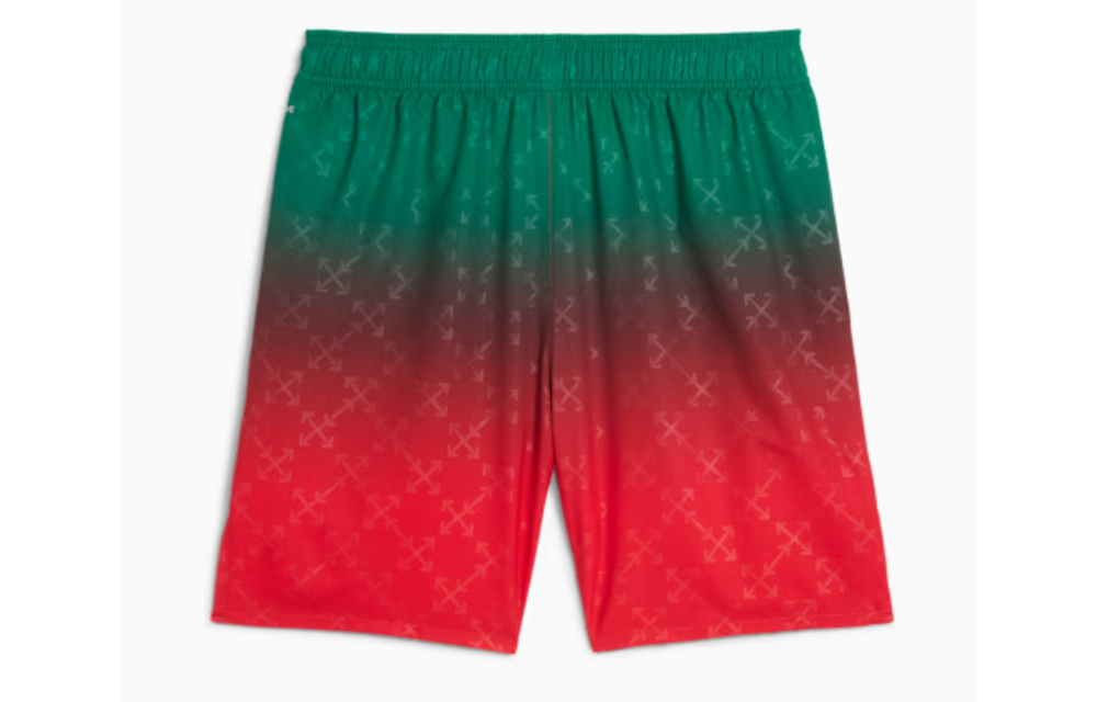 Puma AC Milan x Off White 2025 Authentic Home Shorts - Red/Black/Green