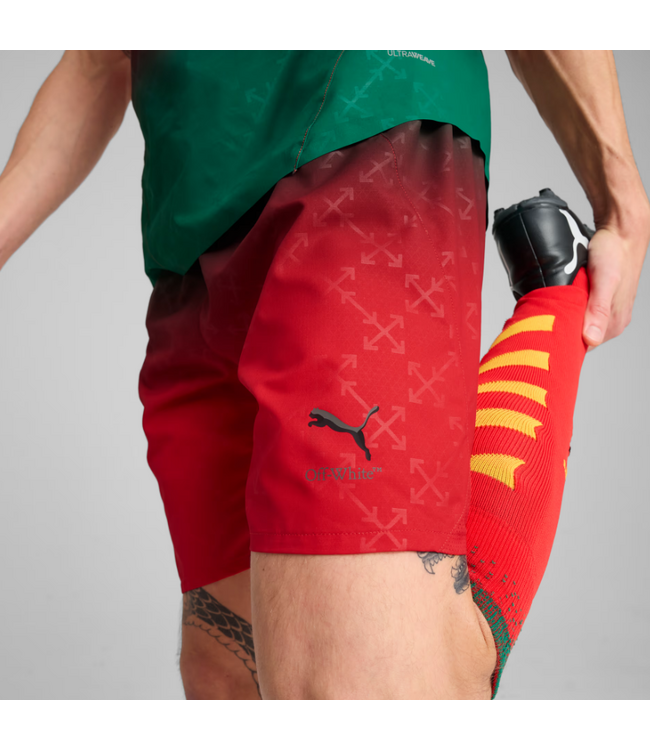 Puma Puma AC Milan x Off White 2025 Authentic Home Shorts - Red/Black/Green