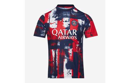 Nike PSG  Paris Saint German 2024 - 25 Academy Pro Prematch Training Jersey - Midnight Navy/University Red