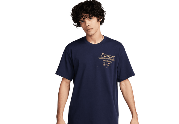 Nike Pumas UNAM 2024 - 25 Max 90 Tee Shirt - Obsidian/Gold
