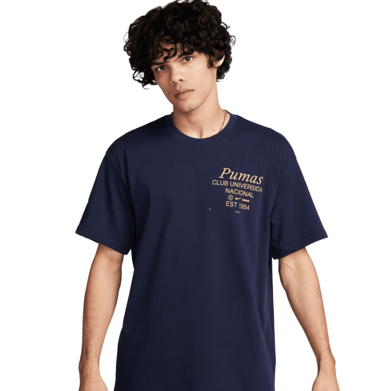 Nike Pumas UNAM 2024 - 25 Max 90 Tee Shirt - Obsidian/Gold