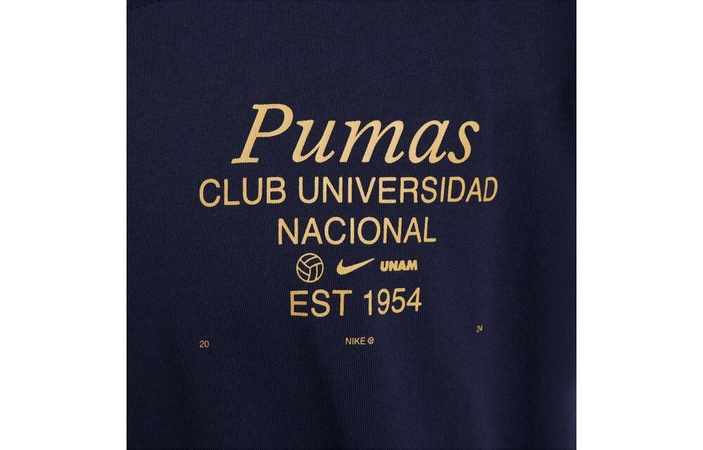 Nike Pumas UNAM 2024 - 25 Max 90 Tee Shirt - Obsidian/Gold