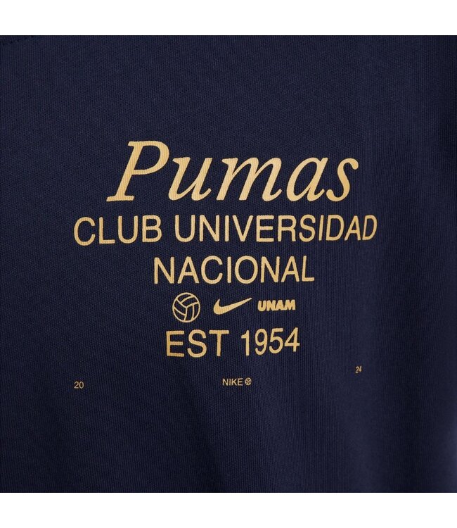 Nike Nike Pumas UNAM 2024 - 25 Max 90 Tee Shirt - Obsidian/Gold