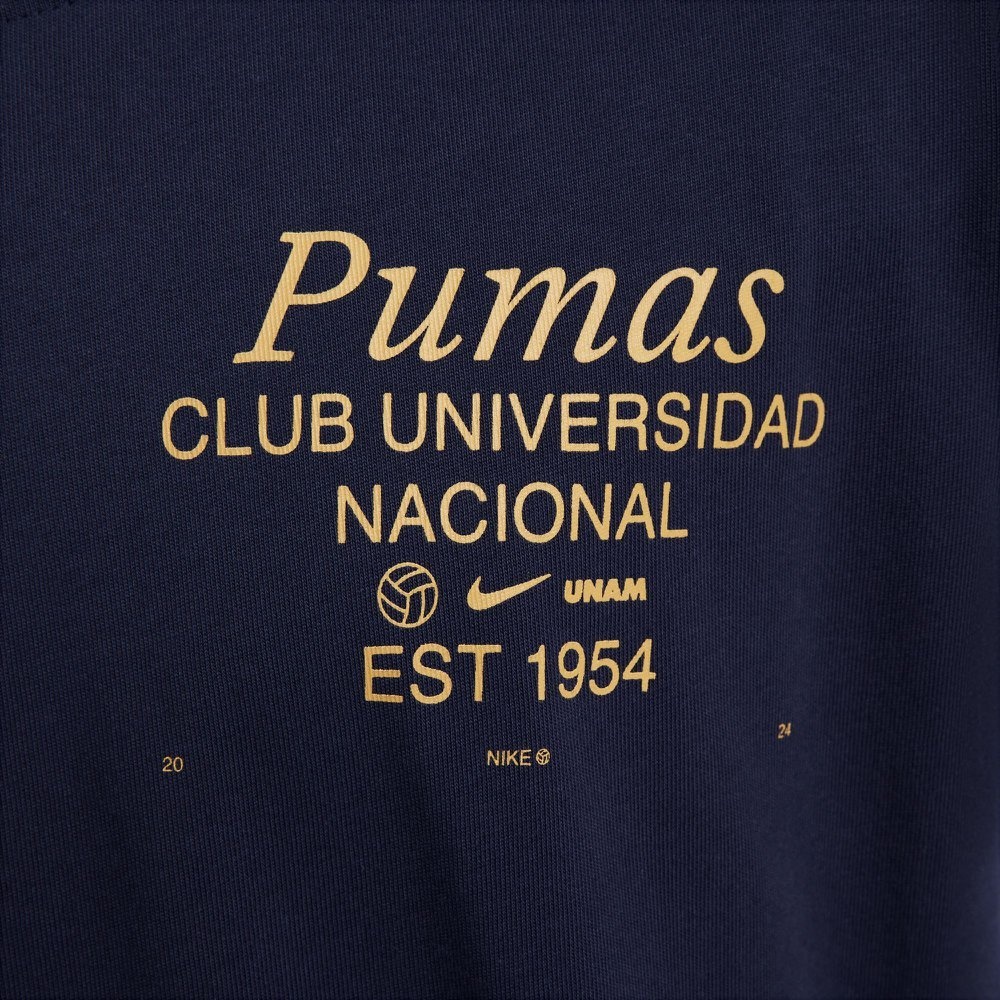 Nike Pumas UNAM 2024 - 25 Max 90 Tee Shirt - Obsidian/Gold