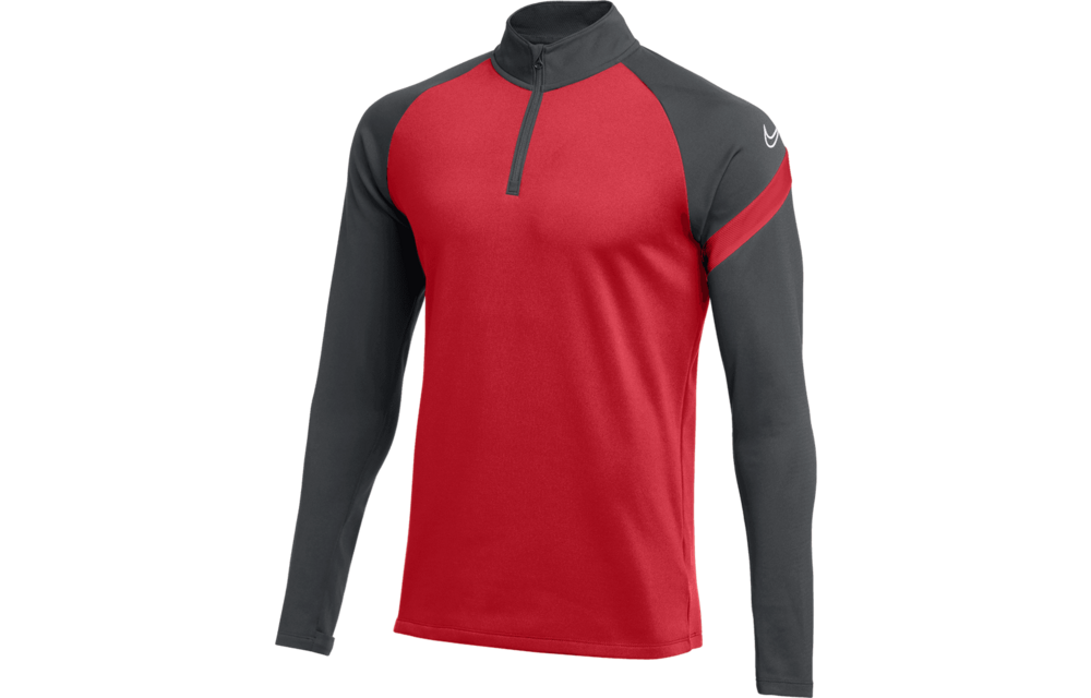 Nike Womens 20 Dri-Fit Academy Pro 1/4-Zip Soccer Drill Top - Red/Anthracite