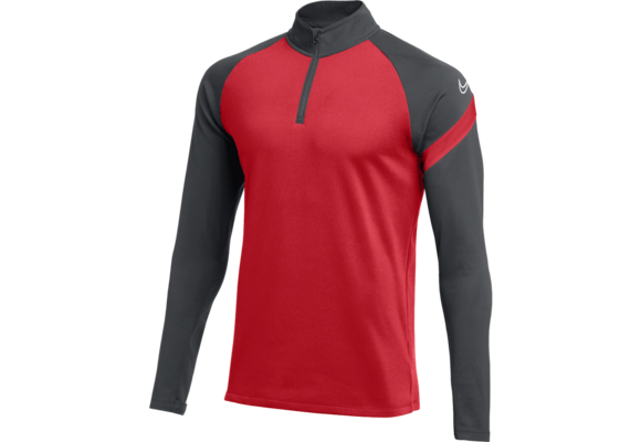Nike Womens 20 Dri-Fit Academy Pro 1/4-Zip Soccer Drill Top - Red/Anthracite