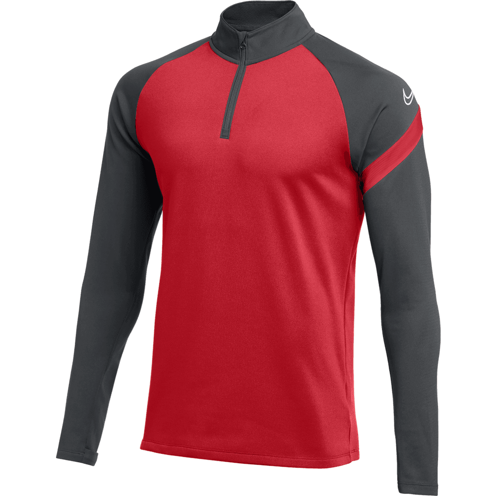 Nike Womens 20 Dri-Fit Academy Pro 1/4-Zip Soccer Drill Top - Red/Anthracite
