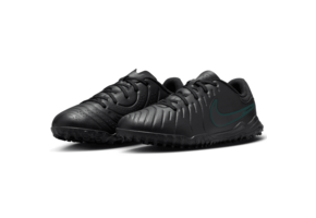 Nike Jr Tiempo Legend 10 Academy TF Turf Shoes - Black/Deep Jungle