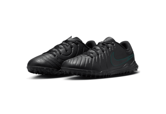 Nike Jr Tiempo Legend 10 Academy TF Turf Shoes - Black/Deep Jungle