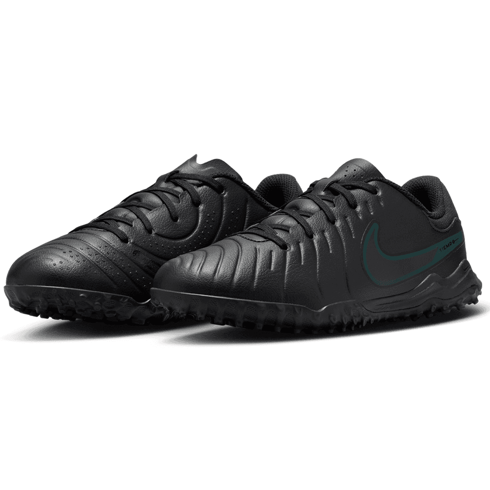 Nike Jr Tiempo Legend 10 Academy TF Turf Shoes - Black/Deep Jungle