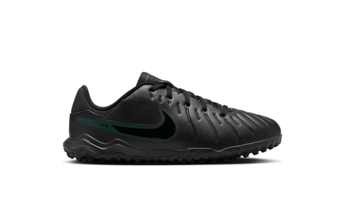 Nike Jr Tiempo Legend 10 Academy TF Turf Shoes - Black/Deep Jungle