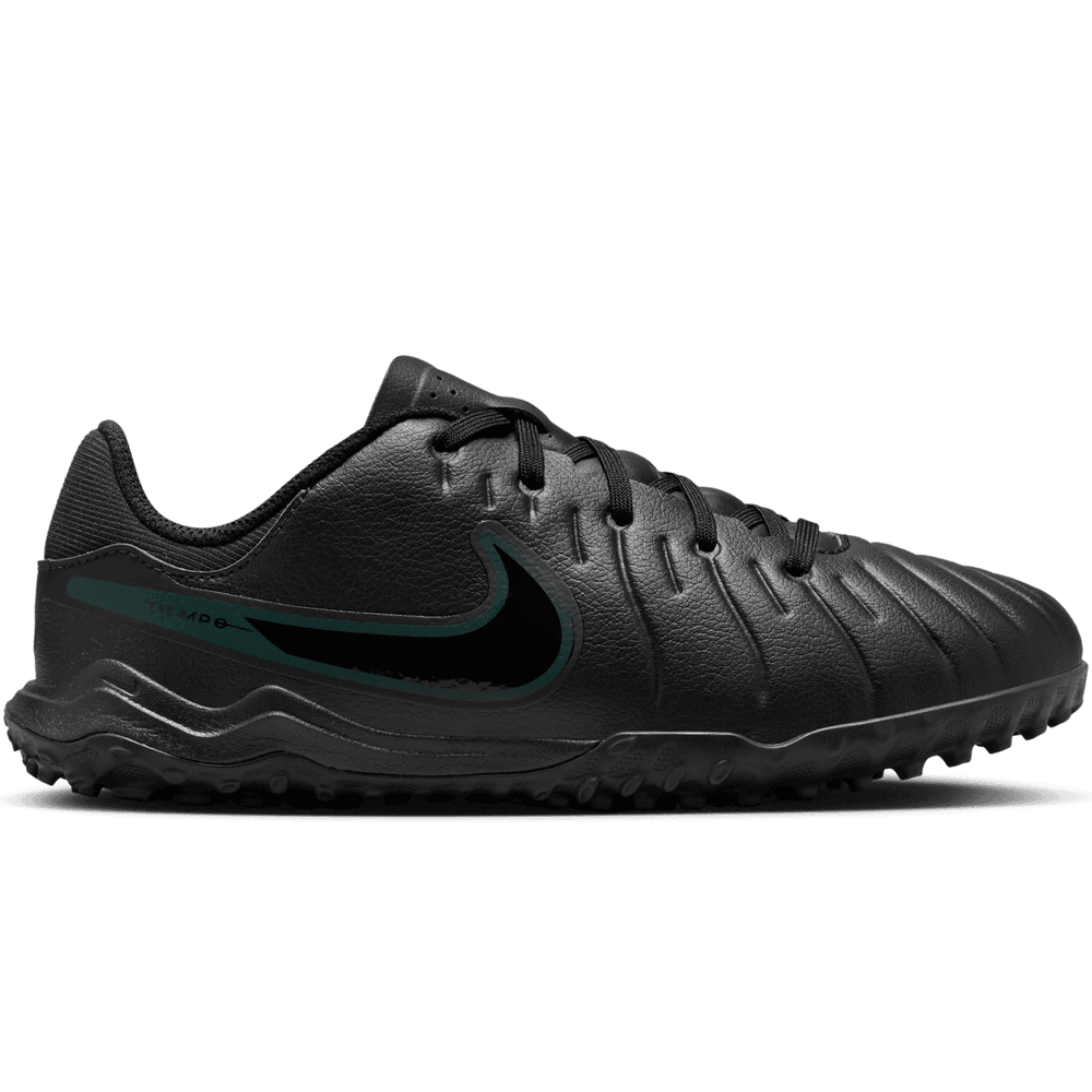 Nike Jr Tiempo Legend 10 Academy TF Turf Shoes - Black/Deep Jungle