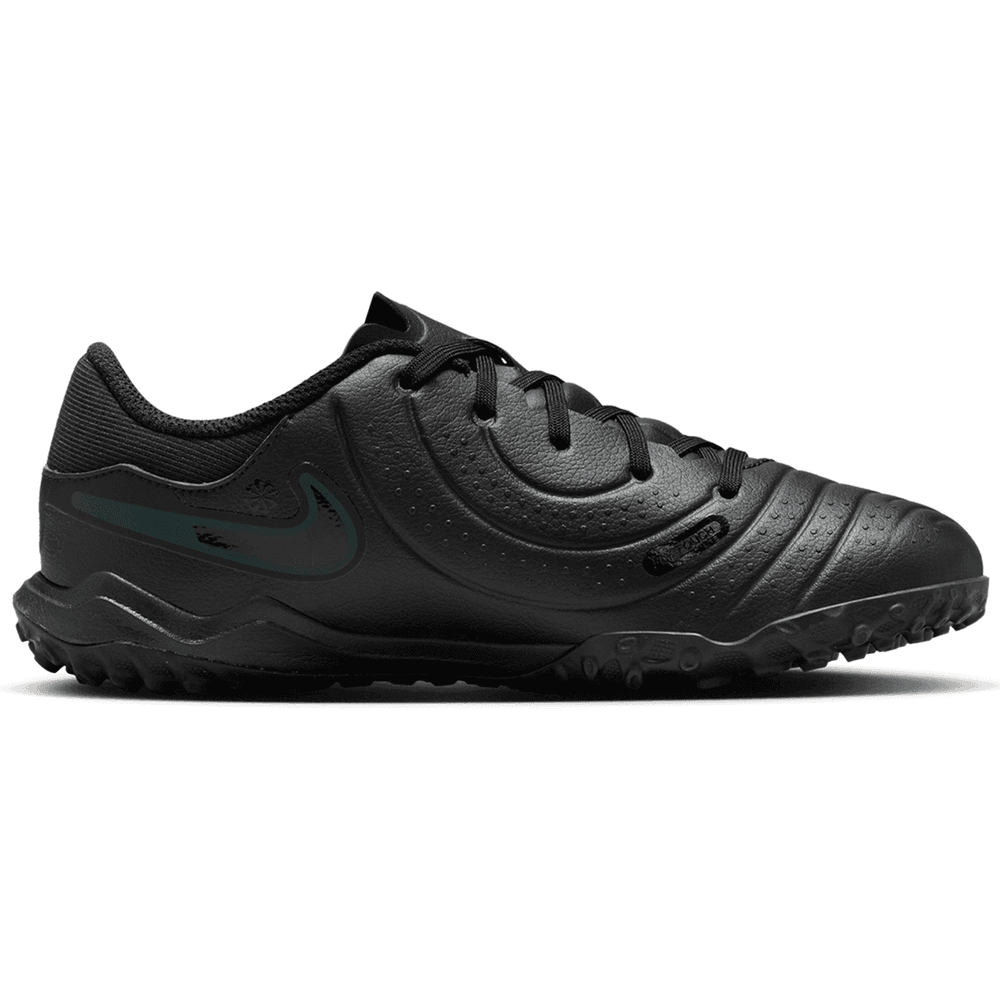 Nike Jr Tiempo Legend 10 Academy TF Turf Shoes - Black/Deep Jungle