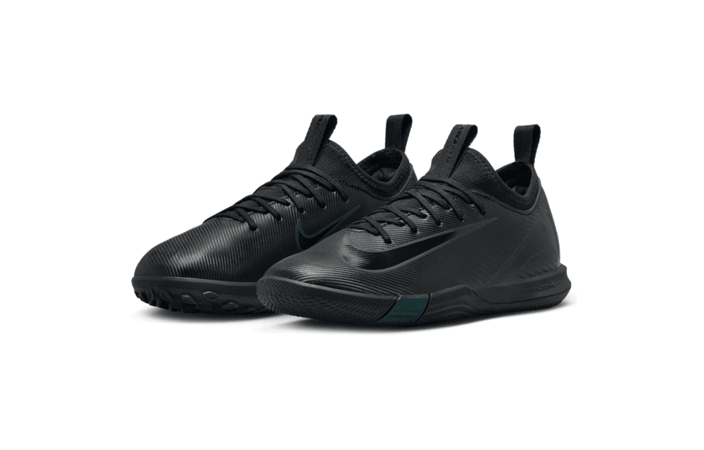 Nike Jr. Zoom Mercurial Vapor 16 Academy Shadow IC Indoor Shoes- Black/Deep Jungle
