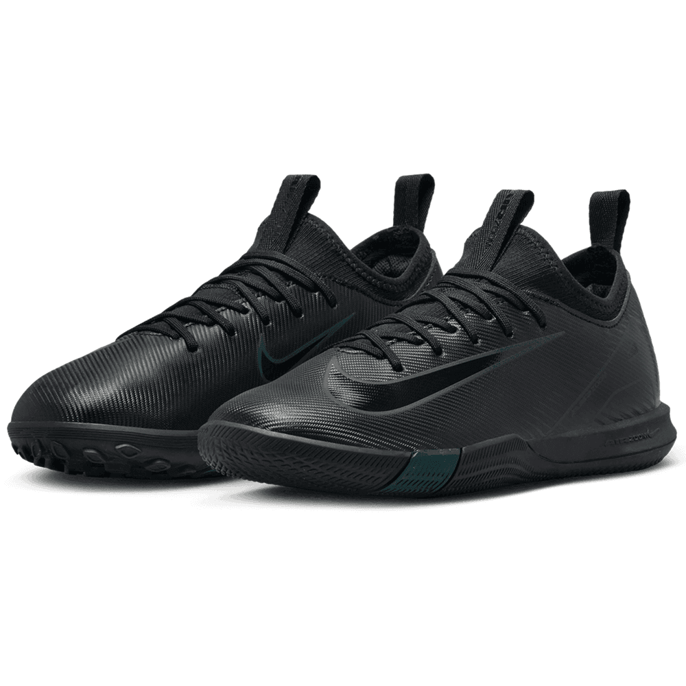 Nike Jr. Zoom Mercurial Vapor 16 Academy Shadow IC Indoor Shoes- Black/Deep Jungle