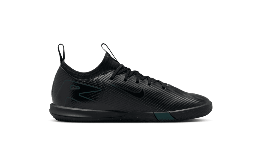 Nike Jr. Zoom Mercurial Vapor 16 Academy Shadow IC Indoor Shoes- Black/Deep Jungle