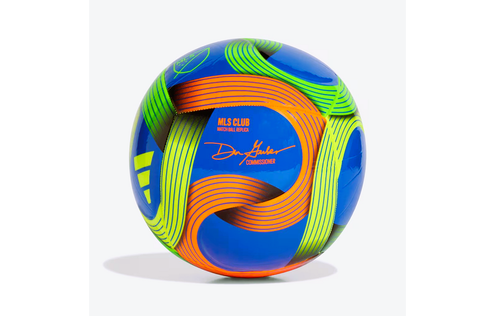 adidas 2026 MLS Club Soccer Ball - Hi-Res Blue/Green/Orange/Yellow