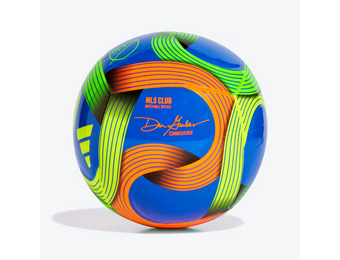 adidas 2026 MLS Club Soccer Ball - Hi-Res Blue/Green/Orange/Yellow