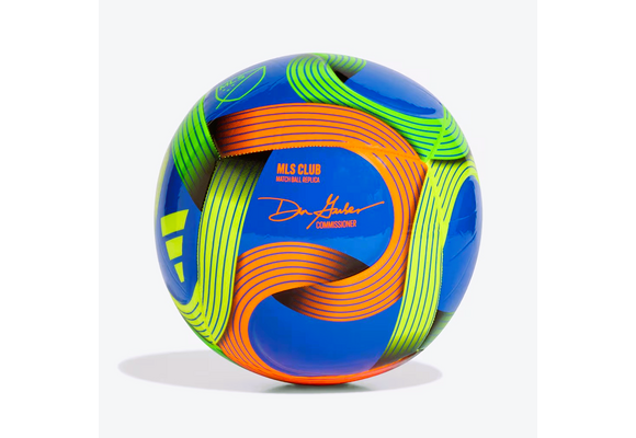 adidas 2026 MLS Club Soccer Ball - Hi-Res Blue/Green/Orange/Yellow