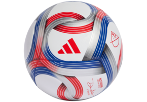 adidas 2026 MLS Training Soccer Ball - White/Royal Blue/Red/Silver Metallic