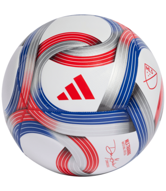 adidas adidas 2026 MLS Training Soccer Ball - White/Royal Blue/Red/Silver Metallic