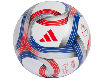 adidas 2026 MLS Training Soccer Ball - White/Royal Blue/Red/Silver Metallic