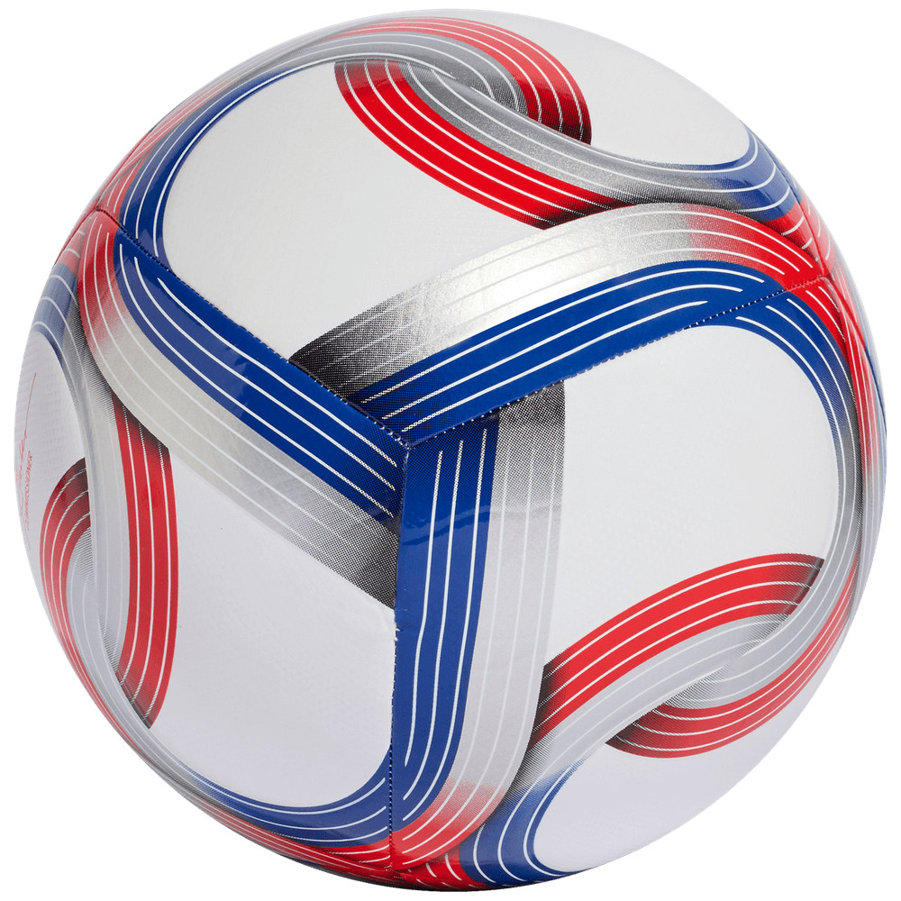 adidas 2026 MLS Training Soccer Ball - White/Royal Blue/Red/Silver Metallic