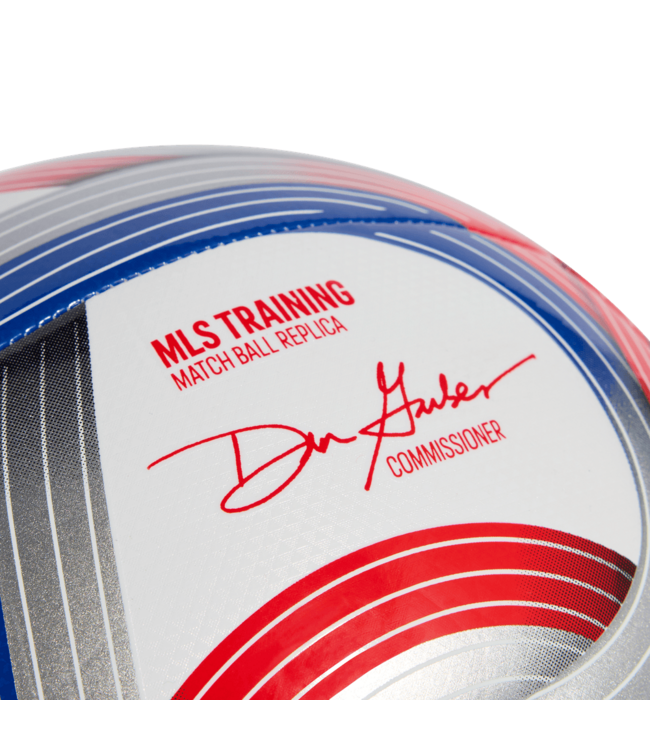 adidas adidas 2026 MLS Training Soccer Ball - White/Royal Blue/Red/Silver Metallic