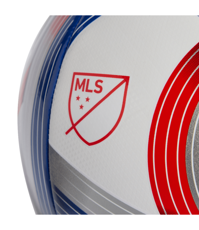 adidas adidas 2026 MLS Training Soccer Ball - White/Royal Blue/Red/Silver Metallic