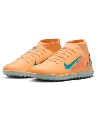 Nike Nike Jr Mercurial Superfly 10 KM Mbappe Club TF Turf Shoes - Melon Tint/Igloo/Neo Turquoise