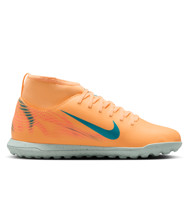 Nike Nike Jr Mercurial Superfly 10 KM Mbappe Club TF Turf Shoes - Melon Tint/Igloo/Neo Turquoise