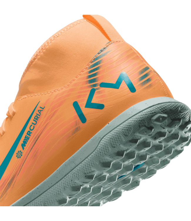 Nike Nike Jr Mercurial Superfly 10 KM Mbappe Club TF Turf Shoes - Melon Tint/Igloo/Neo Turquoise