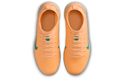 Nike Jr Mercurial Superfly 10 KM Mbappe Club TF Turf Shoes - Melon Tint/Igloo/Neo Turquoise
