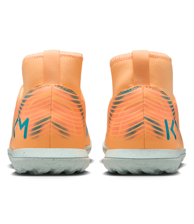 Nike Nike Jr Mercurial Superfly 10 KM Mbappe Club TF Turf Shoes - Melon Tint/Igloo/Neo Turquoise