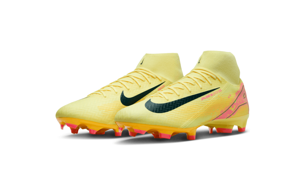 Nike Zoom Mercurial Supefly 10 KM Mbappe Academy FG / MG Soccer Shoes - Laser Orange/Armory Navy