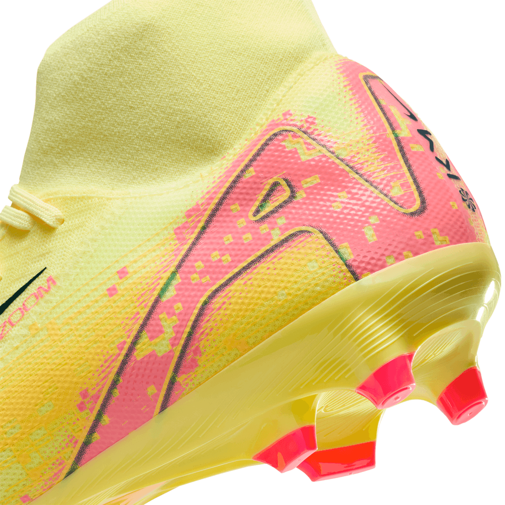 Nike Zoom Mercurial Supefly 10 KM Mbappe Academy FG / MG Soccer Shoes - Laser Orange/Armory Navy