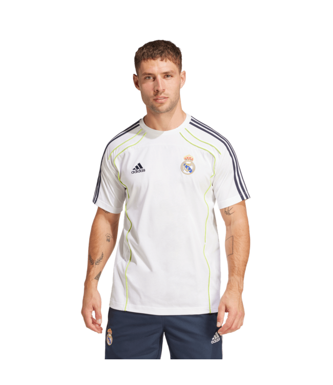 adidas adidas Real Madrid 2025 Urban Purist UBP Tee Shirt- White/Yellow
