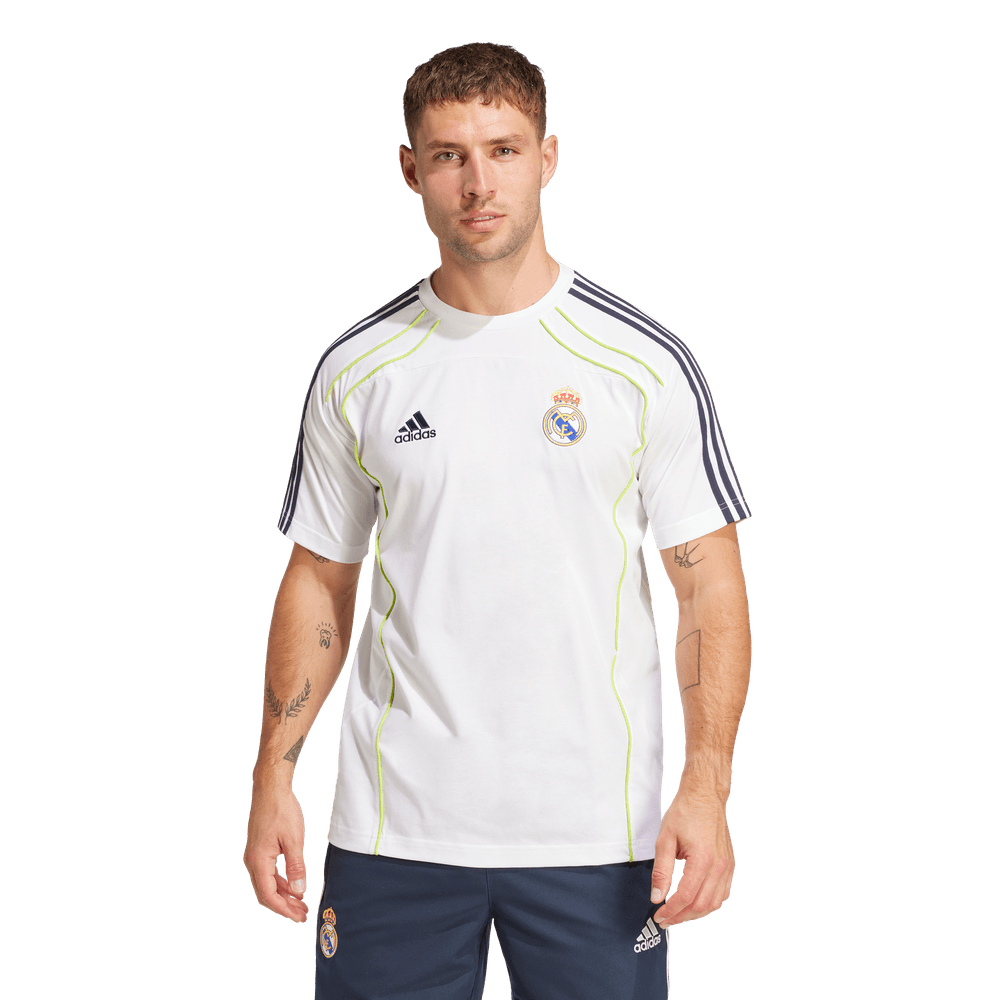 adidas Real Madrid 2025 Urban Purist UBP Tee Shirt- White/Yellow
