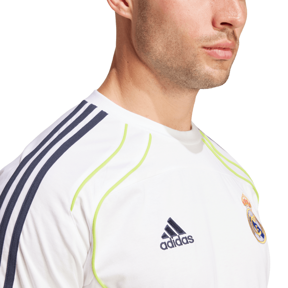 adidas Real Madrid 2025 Urban Purist UBP Tee Shirt- White/Yellow