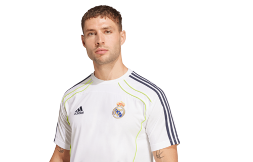 adidas Real Madrid 2025 Urban Purist UBP Tee Shirt- White/Yellow