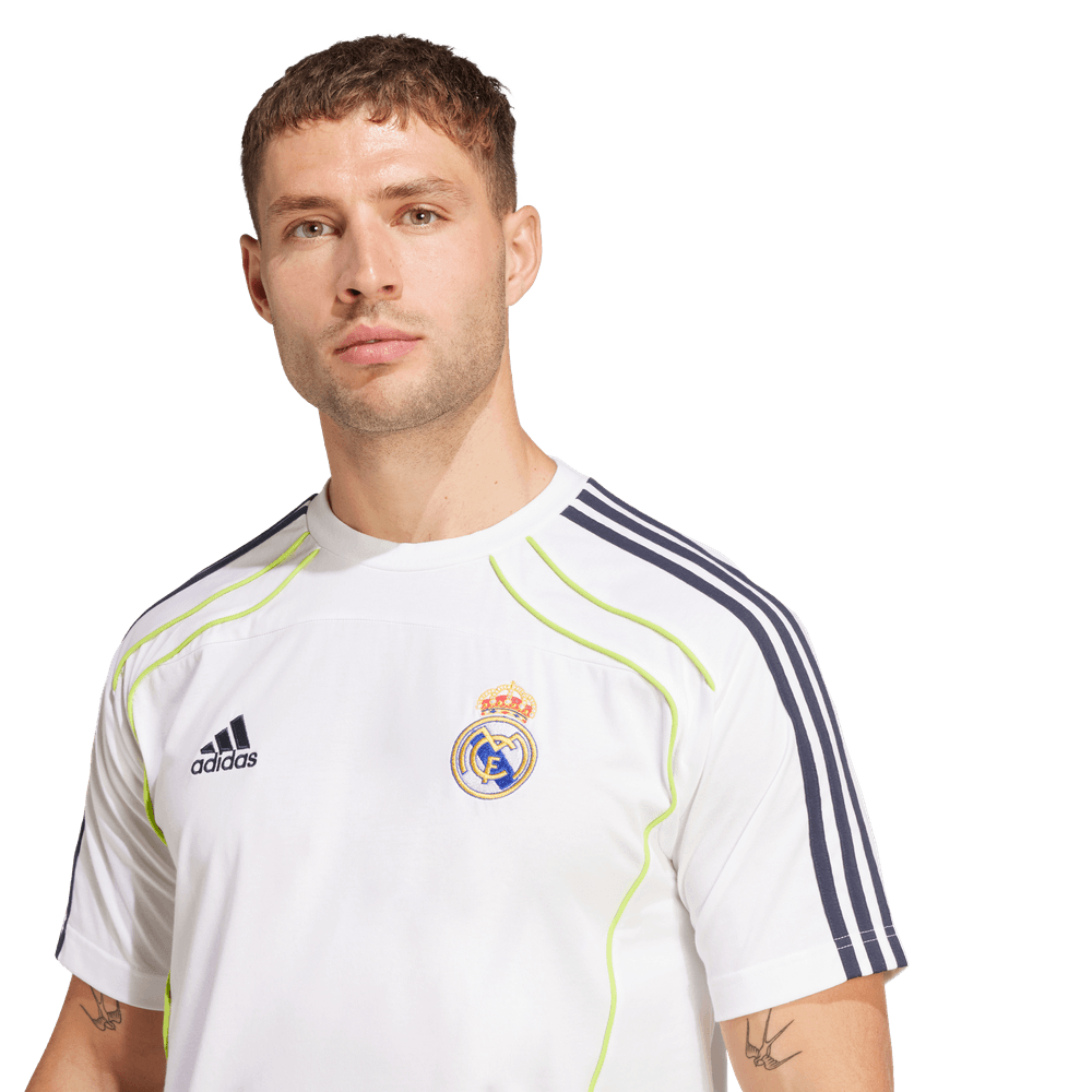 adidas Real Madrid 2025 Urban Purist UBP Tee Shirt- White/Yellow