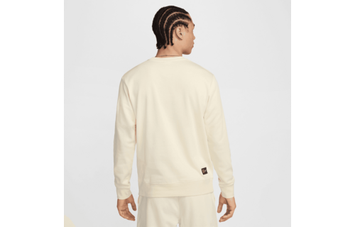 Nike PSG Paris Saint German 2025 - 26 Crewneck Fleece Sweatshirt - Coconut Milk/Midnight Navy