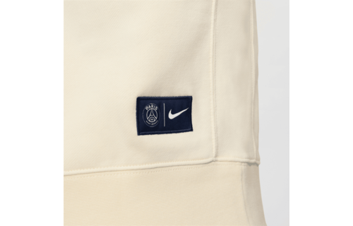 Nike PSG Paris Saint German 2025 - 26 Crewneck Fleece Sweatshirt - Coconut Milk/Midnight Navy