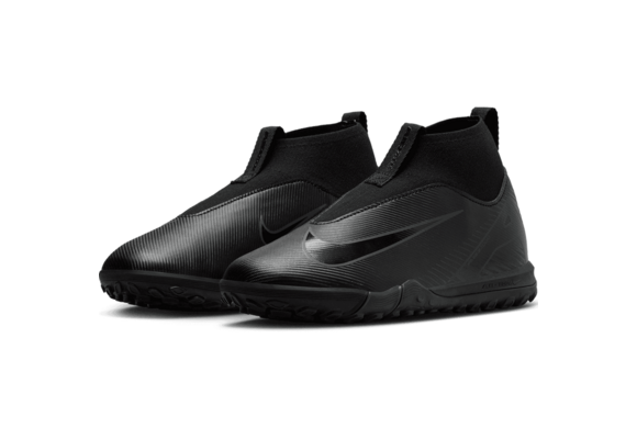 Nike Jr Zoom Mercurial Superfly 10 Academy TF Turf Shoes - Black/Deep Jungle