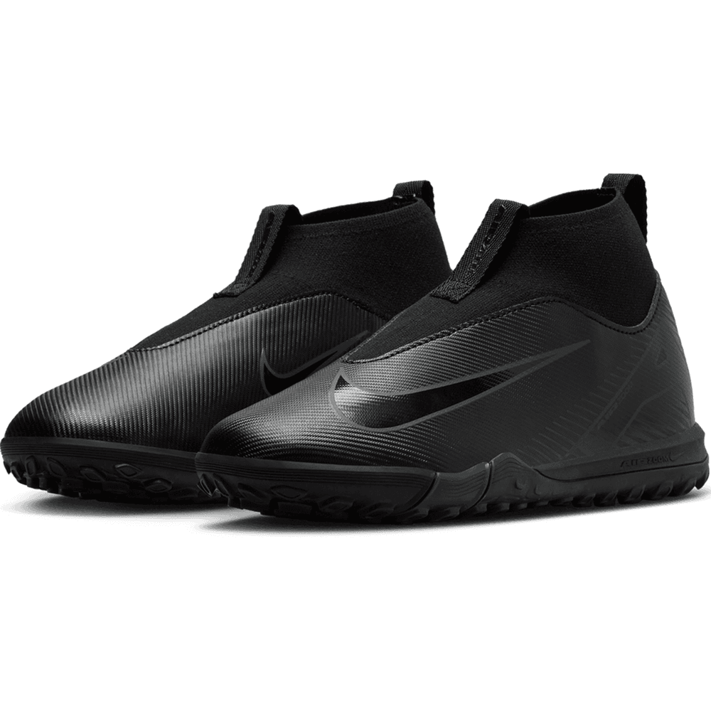 Nike Jr Zoom Mercurial Superfly 10 Academy TF Turf Shoes - Black/Deep Jungle
