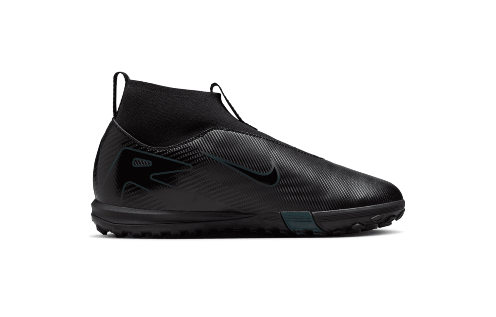 Nike Jr Zoom Mercurial Superfly 10 Academy TF Turf Shoes - Black/Deep Jungle