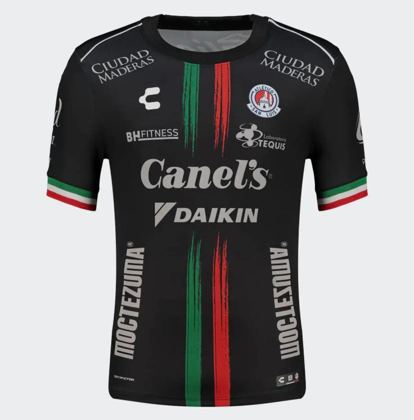 Charly Atletico San Luis  2025 - 26 Un Solo Latir Box Edition Third Jersey - Black/Red/Green