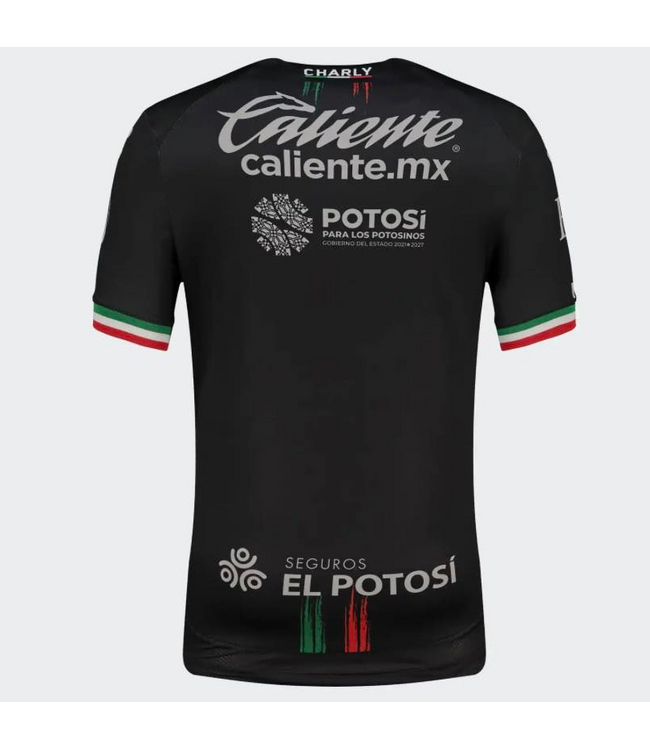 Charly Charly Atletico San Luis  2025 - 26 Un Solo Latir Box Edition Third Jersey - Black/Red/Green